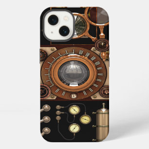 Vintage Steampunk TLR Camera (Dark) iPhone Case