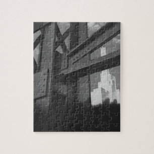 Vintage Steel Construction Skyscraper Architecture Jigsaw Puzzle