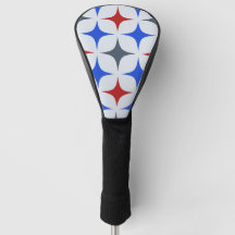 Vintage Steel Starburst Light Grey Royal Blue Red