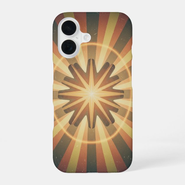 Vintage Stellar Halo iPhone 16 Case (Back)