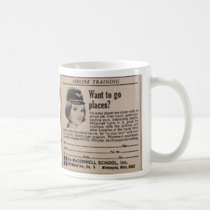 Vintage Stewardess Coffee Mug