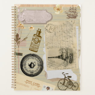Vintage Stickers Journal Planner 