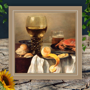 Vintage Still Life with Crab Tile