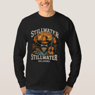Vintage Stillwater Oklahoma Sunset Wild West Citys T-Shirt