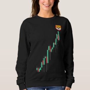Vintage Stock Chart Shiba Inu Shib Coin To The Moo Sweatshirt