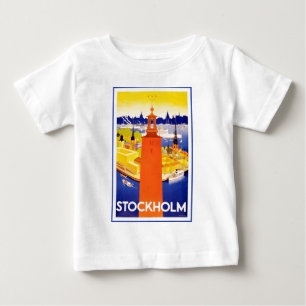 Vintage Stockholm Sweden Baby T-Shirt