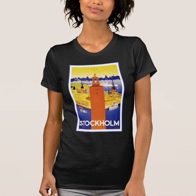 Vintage Stockholm Sweden T-Shirt (Front)