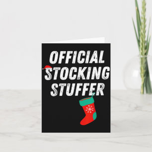 Vintage Stocking Stuffer Stocking Matching Couple Card