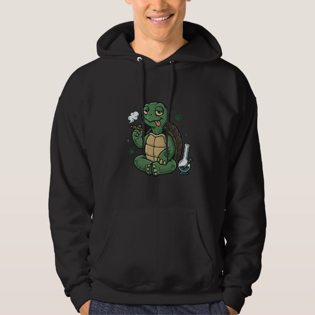 Vintage Stoner Turtle Vector Shirt Design_1 (Front)
