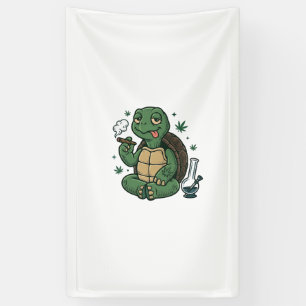 Vintage Stoner Turtle Vector Shirt Design_1 Banner