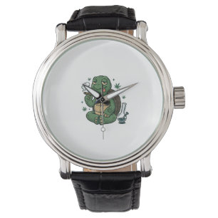 Vintage Stoner Turtle Vector Shirt Design_1 Watch