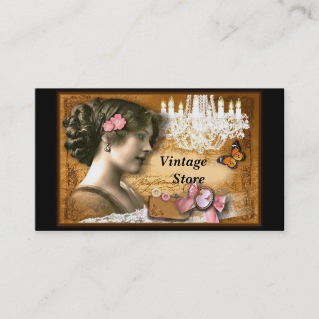 Vintage Store Antique Store Business Card (Front)