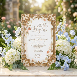 Vintage Story Book New Chapter Bridal Shower Invitation