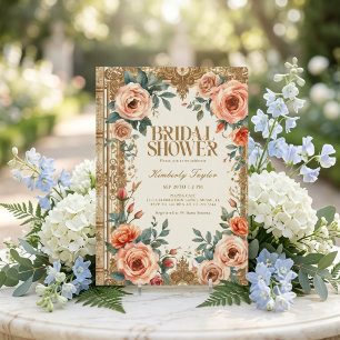 Vintage Story Book New Chapter Bridal Shower Invitation
