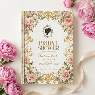 Vintage Story Book New Chapter Bridal Shower Invitation