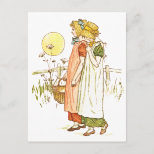 Vintage Storybook Art Postcard