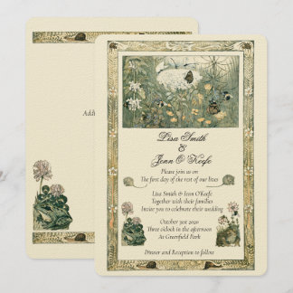 Vintage Storybook Forest Wedding Invitation