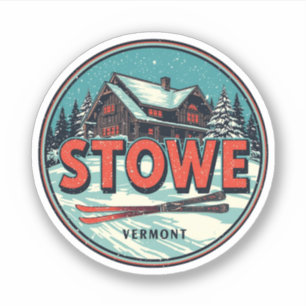 Vintage Stowe, VT outdoor winter trails ski slops