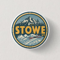 Vintage Stowe, VT outdoor winter trails ski slops 
