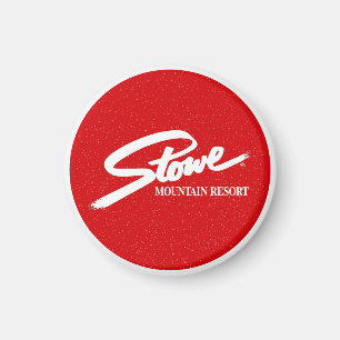 Vintage Stowe, VT outdoor winter trails ski slops Magnet