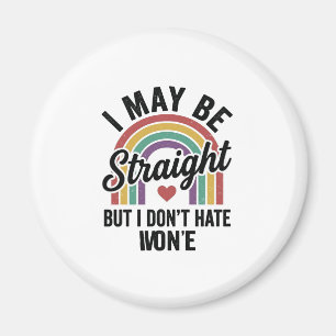 Vintage Straight But Kind Rainbow Pride Shirt_1 Magnet