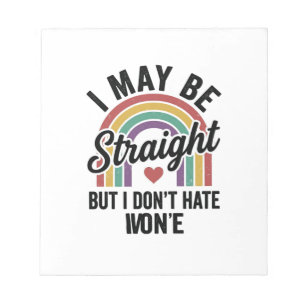 Vintage Straight But Kind Rainbow Pride Shirt_1 Notepad