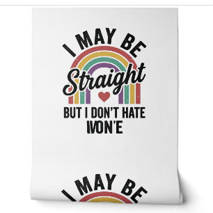 Vintage Straight But Kind Rainbow Pride Shirt_1 Wallpaper