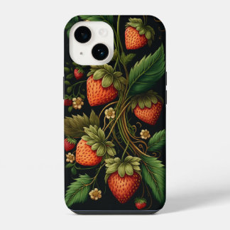 Vintage Strawberries iPhone 14 Case