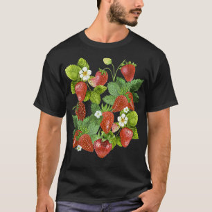Vintage Strawberries Strawberry Lover Fruit Berry T-Shirt