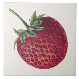 Vintage Strawberry Ceramic Tile