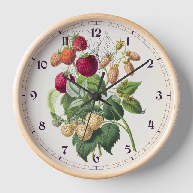 Vintage strawberry  clock (Front)