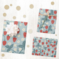 Vintage Strawberry Cottagecore Floral Botanical