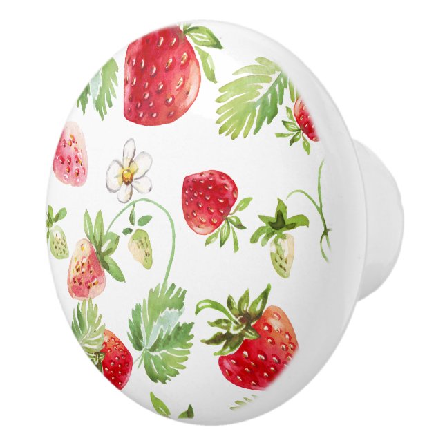 Vintage Strawberry Drawer Knob (Right)