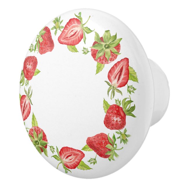 Vintage Strawberry Drawer Knob (Right)
