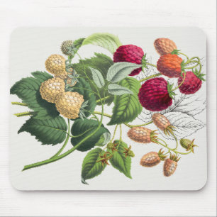 Vintage strawberry mouse pad