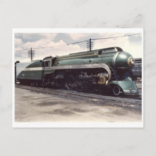 Vintage Streamline Steam Locomotive Postcard