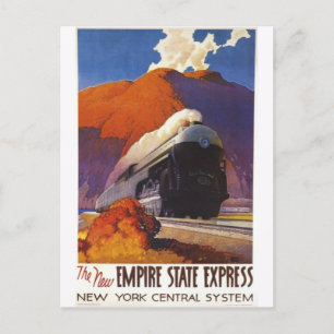 Vintage Streamline Steam Locomotive Postcard