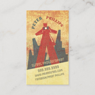 Vintage Street Photographer Business Card