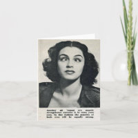 Vintage "Strengthen Your Eye Muscles" Note Card