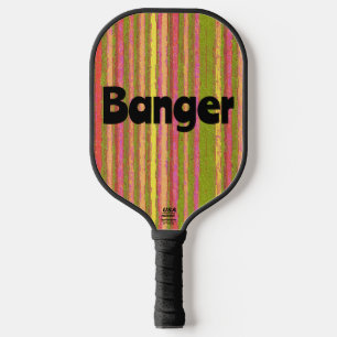 Vintage Stripe Banger Pickleball Paddle