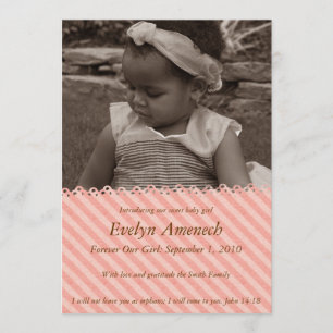 Vintage Stripe: Bubblegum Invitation