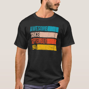 Vintage Stripe Colour Awesome Since September 1994 T-Shirt