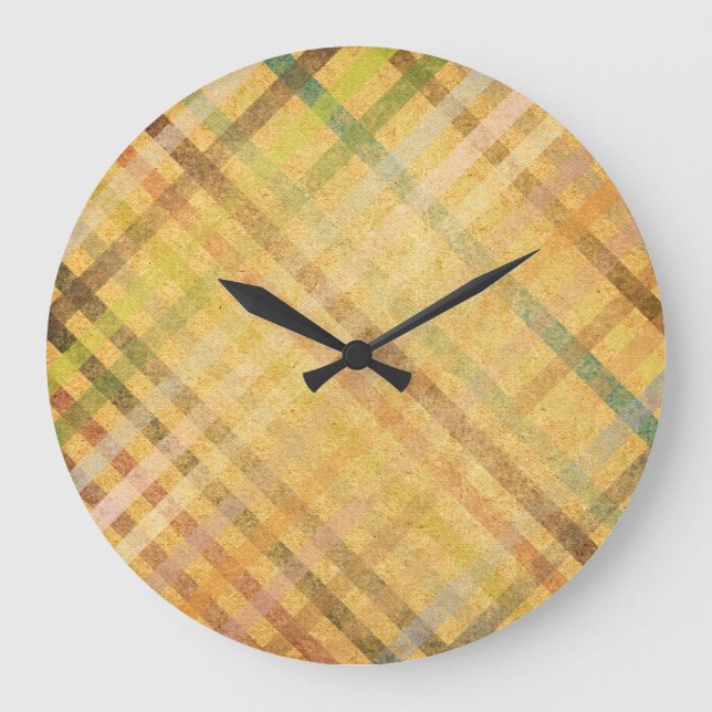 Vintage striped abstract background. large clock (Front)