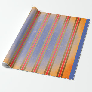 VINTAGE STRIPED WRAPPING PAPER FOR CHRISTMAS