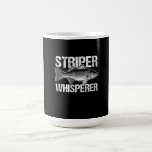 Vintage Striper Whisperer Fishing Lover Gift Coffee Mug