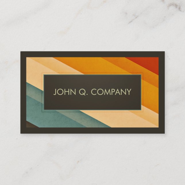 Vintage Stripes Business Card (Front)