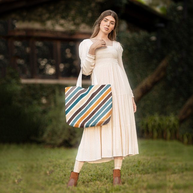 Vintage stripes tote bag (Creator Uploaded)