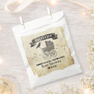 Vintage Stroller Halloween Baby Shower Favour Bag