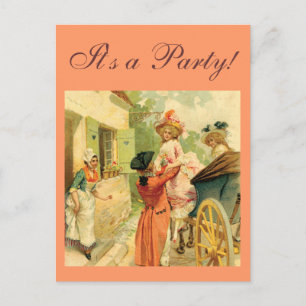 Vintage Style 18th Century Carriage Postcard