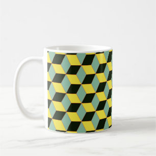 vintage style 3D geometric seamless pattern with c Coffee Mug